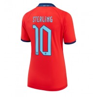 Anglicko Raheem Sterling #10 Vonkajší Ženy futbalový dres MS 2022 Krátky Rukáv